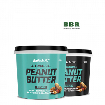All Natural Peanut Butter 1000g, BioTechUSA